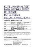 2026&sol;2027 S-Tier Elite Georgia Armed Security & Private Detective Exam Test Bank &vert; Real Scenario Questions&comma; GBPDSA Board Rules&comma; & Complete Answer Explanations