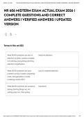 NR 606 MIDTERM EXAM ACTUAL EXAM 2026 &vert; COMPLETE QUESTIONS AND CORRECT ANSWERS &vert; VERIFIED ANSWERS &vert; UPDATED VERSION&NewLine;