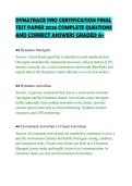 DYNATRACE PRO CERTIFICATION FINAL&NewLine;TEST PAPER 2026 COMPLETE QUESTIONS&NewLine;AND CORRECT ANSWERS GRADED A&plus;