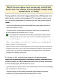 PMH-BC Psychiatric Mental Health Nursing Exam 2026&sol;2027 Bundle &vert; High-Yield Questions & Verified Answers &vert; Complete Board Review Package &lpar;A&plus; Graded&rpar;