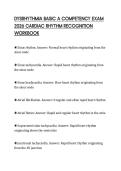 DYSRHYTHMIA BASIC A COMPETENCY EXAM&NewLine;2026 CARDIAC RHYTHM RECOGNITION&NewLine;WORKBOOK