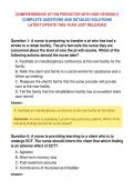 COMPREHENSIVE ATI RN PREDICTOR WITH NGN VERSION 2&NewLine;COMPLETE QUESTIONS AND DETAILED SOLUTIONS&NewLine;LATEST UPDATE THIS YEAR JUST RELEASED