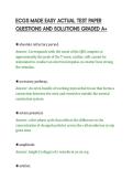 ECGS MADE EASY ACTUAL TEST PAPER&NewLine;QUESTIONS AND SOLUTIONS GRADED A