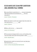 ECGS MADE EASY EXAM PREP QUESTIONS&NewLine;AND ANSWERS FULLY VERIFIED