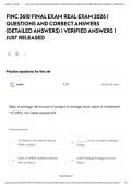 FINC 3610 FINAL EXAM REAL EXAM 2026 &vert; QUESTIONS AND CORRECT ANSWERS &lpar;DETAILED ANSWERS&rpar; &vert; VERIFIED ANSWERS &vert; JUST RELEASED&NewLine;