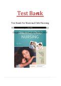 Test Bank for Maternal Child Nursing&comma; 6th Edition &vert; Emily Slone McKinney &vert; Chapters 1&ndash;55&NewLine;&NewLine;