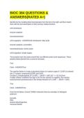 BIOC 384 QUESTIONS & ANSWERS&lpar;RATED A&plus;&rpar;
