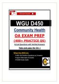 D450 OA Exam Prep &lpar;2026&rpar; &ndash; WGU Community Health OA &ndash; 100&plus; Practice Questions & Study Guide  Guarantee Pass