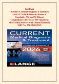 CURRENT Medical Diagnosis & Treatment 2026 Test Bank &vert; 700&plus; Q&A for USMLE & Clinical Mastery