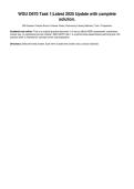 WGU D670 Task 1&vert;Latest 2025 Update with complete&NewLine;solution&period;