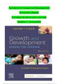 Test Bank For Growth and Development Across the Lifespan 3rd Edition By Gloria Leifer&semi; Eve Fleck Chapters 1 - 16 Complete