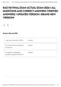 RAD 110 FINAL EXAM ACTUAL EXAM 2026 &vert; ALL QUESTIONS AND CORRECT ANSWERS &lpar;VERIFIED ANSWERS&rpar; &vert; UPDATED VERSION &vert; BRAND NEW VERSION&excl;&NewLine;