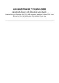 OHIO MAINTENANCE TECHNICIAN EXAM&NewLine;Questions & Answers with Rationales&vert; Latest Update&NewLine;