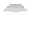 ALF CORE TRAINING FLORIDA&NewLine;Assisted Living Facility Administrator Certification&NewLine;Questions & Answers with Rationales&vert; Latest Update&NewLine;