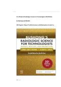 Test Bank for Radiologic Science for Technologists &ndash; 13th Edition by Bushong & Shields &vert; Complete Exam Questions with Expert Verified Answers and Rationales