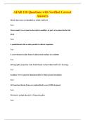 AFAB 110 Questions with Verified Correct&NewLine;Answers