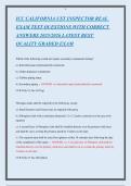 ICC California UST Inspector Exam With&NewLine;Complete Solutions 100&percnt; Correct&NewLine;Latest update
