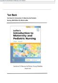 Test Bank for Leifer&colon; Introduction to Maternity and Pediatric Nursing 10th Edition &vert; Questions and Answers 2027