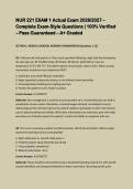 NUR 221 EXAM 1 Actual Exam 2026&sol;2027 &ndash; Complete Exam-Style Questions &vert; 100&percnt; Verified &ndash; Pass Guaranteed &ndash; A&plus; Graded