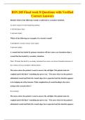 BSN 205 Final week 8 Questions with Verified&NewLine;Correct Answers