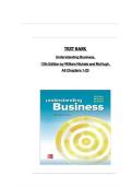 TEST BANK for Understanding Business&comma; 13th Edition by William Nickels and McHugh&comma; All Chapters 1-20 &vert;&vert;Complete A&plus; Guide
