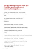 NR 546 Final Exam 2027 Prediction Questions & Answers &vert; Advanced Pharmacology Prep
