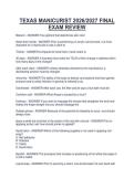 TEXAS MANICURIST 2026&sol;2027 FINAL&NewLine;EXAM REVIEW
