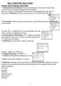 WALL STREET PREP EXCEL CRASH Wall Street Prep Excel Crash Course Questions & Answers 2027&sol;2028 &vert; Updated Prep