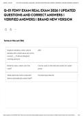 Q-01 FDNY EXAM REAL EXAM 2026 &vert; UPDATED QUESTIONS AND CORRECT ANSWERS &vert; VERIFIED ANSWERS &vert; BRAND NEW VERSION&NewLine;
