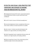ECON 705 LSUS EXAM 3 2026 PRACTICE TEST&NewLine;QUESTIONS AND DETAILED ECONOMIC&NewLine;ANALYSIS BREAKDOWN FULL REVIEW