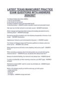 LATEST TEXAS MANICURIST PRACTICE&NewLine;EXAM QUESTIONS WITH ANSWERS&NewLine;2026&sol;2027
