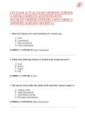 CST EXAM ACTUAL EXAM VERSIONS &lpar;VERSION  A AND B&rpar; COMPLETE QUESTIONS WITH  DETAILED VERIFIED ANSWERS &lpar;100&percnt; CORRECT  ANSWERS&rpar; ALREADY GRADED A&plus;
