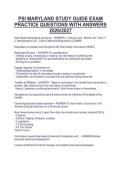 PSI MARYLAND STUDY GUIDE EXAM&NewLine;PRACTICE QUESTIONS WITH ANSWERS&NewLine;2026&sol;2027