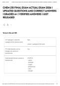 CHEM 210 FINAL EXAM ACTUAL EXAM 2026 &vert; UPDATED QUESTIONS AND CORRECT ANSWERS &vert; GRADED A&plus; &vert; VERIFIED ANSWERS &vert; JUST RELEASED&NewLine;