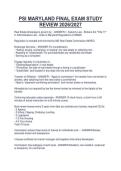 PSI MARYLAND FINAL EXAM STUDY&NewLine;REVIEW 2026&sol;2027