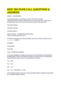BIOC 384 EXAM 3 ALL QUESTIONS & ANSWERS