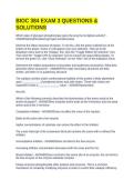 BIOC 384 EXAM 3 QUESTIONS & SOLUTIONS