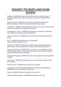 Package deal for  PSI MARYLAND PSI MARYLAND STUDY GUIDE EXAM PRACTICE QUESTIONS WITH ANSWERS 2026&sol;2027