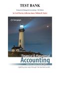 Test Bank for Financial & Managerial Accounting 17th Edition by Carl Warren&comma; Jefferson Jones&comma; Chapter 1-28  &vert; All Chapters