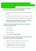 AAAE ACE Security Module 2 Test Bank 2026 &vert; 158 Questions & Answers &vert; Latest Update &vert; Complete Exam Prep