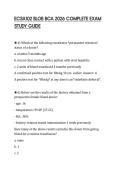 ECSA102 BLOB BCA 2026 COMPLETE EXAM&NewLine;STUDY GUIDE&NewLine;