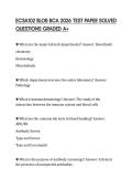 ECSA102 BLOB BCA 2026 TEST PAPER SOLVED&NewLine;QUESTIONS GRADED A&plus;&NewLine;