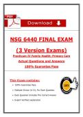 NSG 6440 Final Exam &ndash; Practicum IV Family Health Primary Care &lpar;2026&sol;2027&rpar; Actual Questions & Answers &lpar;100&percnt; Verified&rpar;