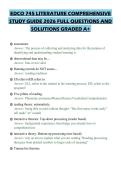 EDCO 745 LITERATURE COMPREHENSIVE&NewLine;STUDY GUIDE 2026 FULL QUESTIONS AND&NewLine;SOLUTIONS GRADED A&plus;