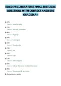 EDCO 745 LITERATURE FINAL TEST 2026&NewLine;QUESTIONS WITH CORRECT ANSWERS&NewLine;GRADED A