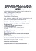 NEWEST RIMS-CRMP PRACTICE EXAM&NewLine;QUESTIONS WITH VERIFIED ANSWERS&NewLine;2026&sol;2027