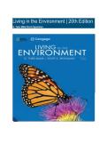 Test Bank - Living in the Environment&comma; 20th Edition &lpar;Miller&comma; 2021&rpar;&comma; Chapter 1-25 Fully Covered