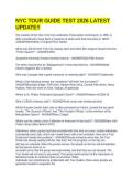 NYC TOUR GUIDE TEST 2026 LATEST UPDATE&excl;&excl;&NewLine;&NewLine;