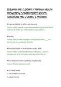 EDELMAN AND KUDZMAS CANADIAN HEALTH&NewLine;PROMOTION COMPREHENSIVE SOLVED&NewLine;QUESTIONS AND COMPLETE ANSWERS&NewLine;