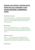 EDELMAN AND KUDZMAS CANADIAN HEALTH&NewLine;PROMOTION 2026 ASSESSMENT SCRIPT&NewLine;DETAILED RESPONSES COMPREHENSIVE&NewLine;REVIEW